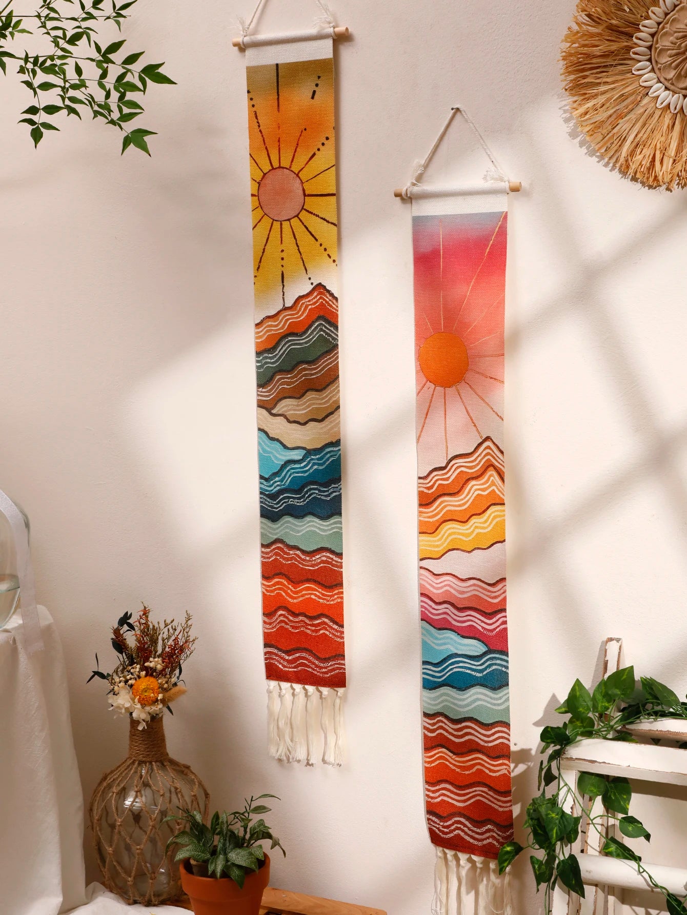 Macrame Mountain Tapestry