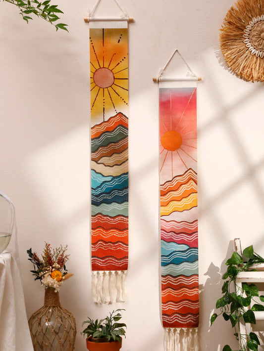 Macrame Mountain Tapestry