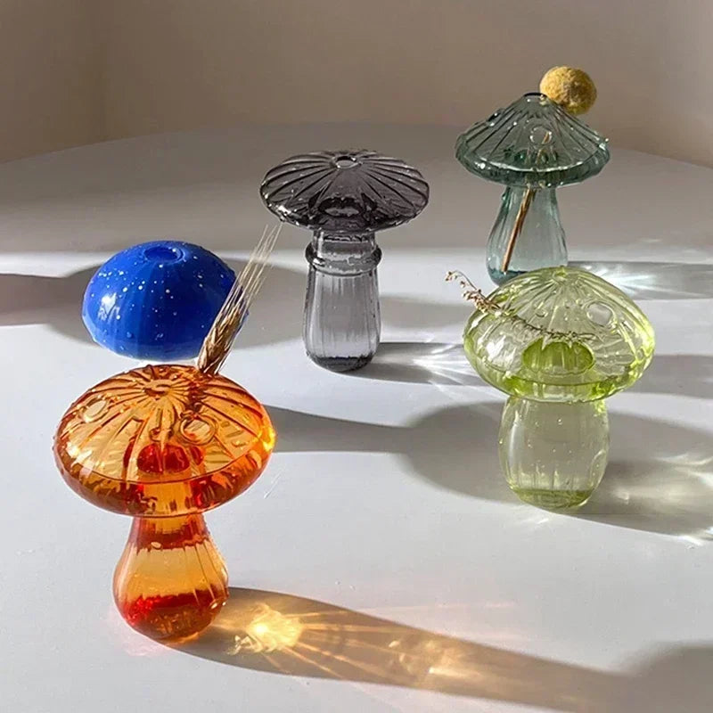 Creative Mushroom Glass Vase