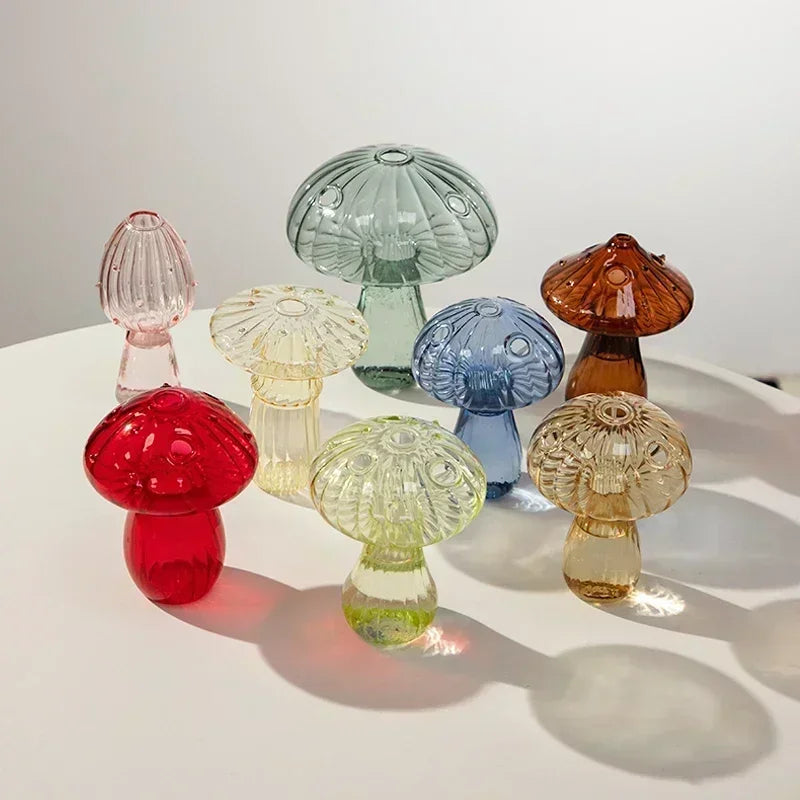 Creative Mushroom Glass Vase