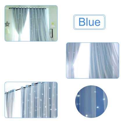 Hollow Star Blackout Curtains