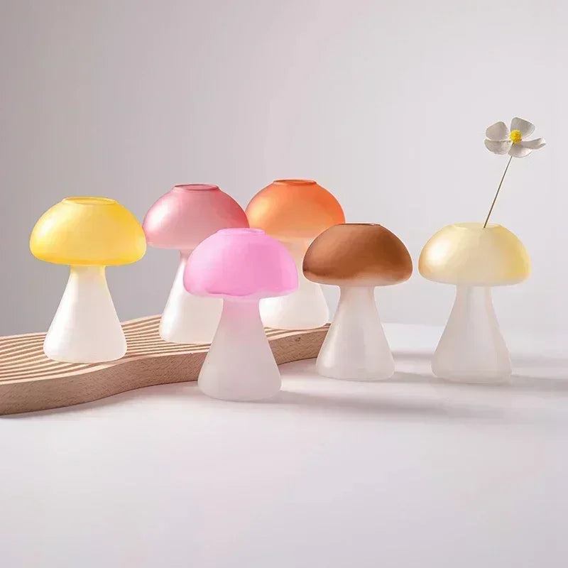 Creative Mushroom Glass Vase